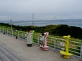 View of Akashi KaikyÃÂ Bridge on Awaji Island